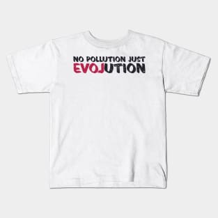 'No Pollution Just Evolution' Ocean Conservation Shirt Kids T-Shirt